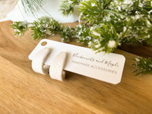 Load image into Gallery viewer, Huggie Hoops-Snow
