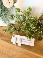 Load image into Gallery viewer, Huggie Hoops-Snow
